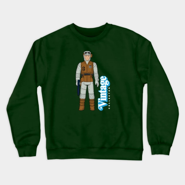 Vintage Collector - Ice Planet Soldier Crewneck Sweatshirt by LeftCoast Graphics